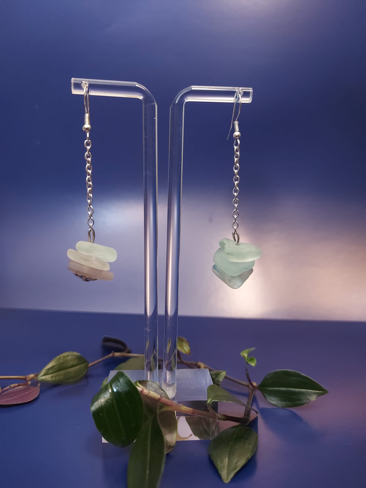 Recycled Glass Earrings